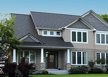 Completed metal roofing project